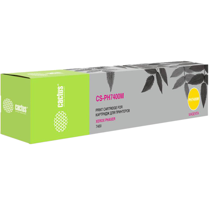 Тонер-картридж Cactus CS-PH7400M 106R01151 пурпурный для Xerox Phaser 7400 (9000стр.) CS-PH7400M CS-PH7400M
