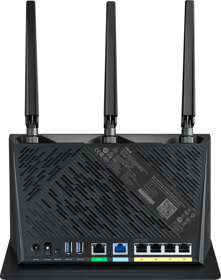 Маршрутизатор ASUS беспроводной AX5700 10/100/1000BASE-TX/4G ready черный RT-AX86U RT-AX86U
