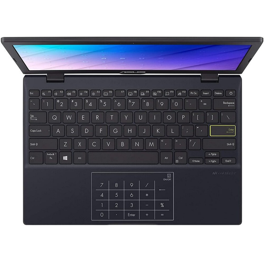 Ноутбук ASUS VivoBook 12 L210MA-GJ163T Celeron N4020/4Gb/128Gb eMMC/11,6"HD (1366 x 768) /1 x VGA/1 x HDMI /RG45/WiFi5/BT/Cam/Windows 10 Home/1,1Kg 90NB0R44-M06090 90NB0R44-M06090