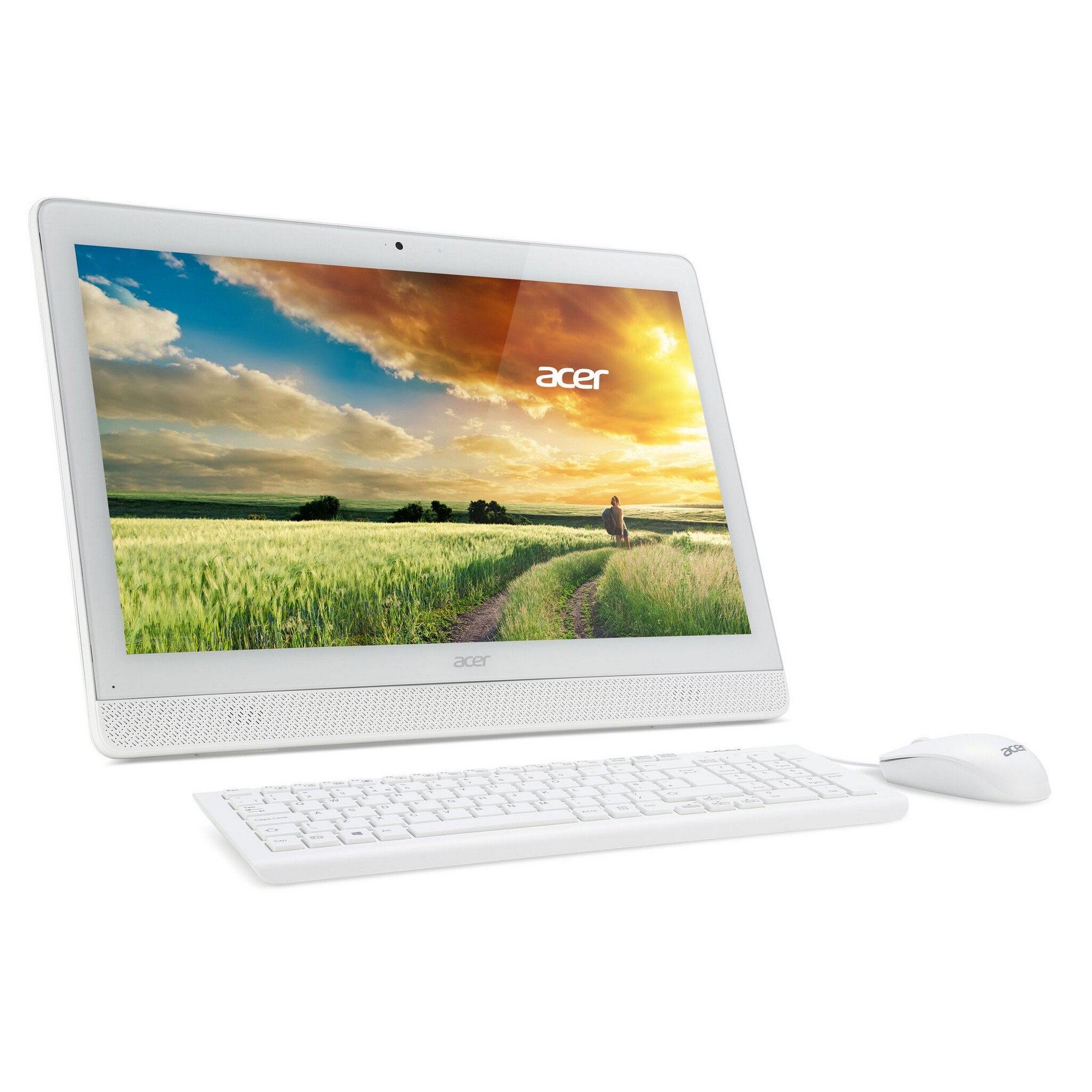 Моноблок Acer Aspire Z1-612 19.5" HD+,J3060,4Gb,500Gb,DVD-RW,Wi-Fi,Bt,Kb+M,DOS,Белый (DQ.B4GER.008) DQ.B4GER.008
