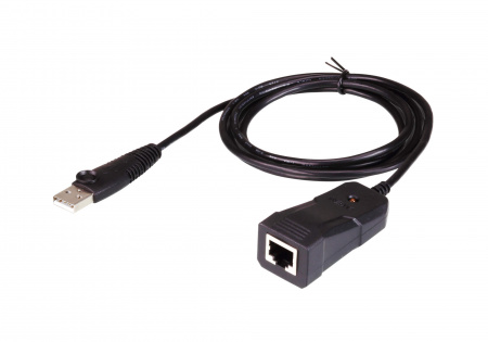 Адаптер ATEN USB<=>RS232, А-тип>RJ45, Male>Female, USB 2,0, шнур 1,2м,, (для подключения COM устройств к компьютеру;5 лет гар+электростраховка) UC232B-AT UC232B-AT