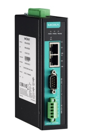 Конвертер MOXA Ethernet сервер последовательных интерфейсов, 1xRS-232/422/485, с каскадированием (2xEthernet, 2 IP-адреса), защита от перенапряжения 1 кВ, 0...+60С NPort IA5150A NPort IA5150A