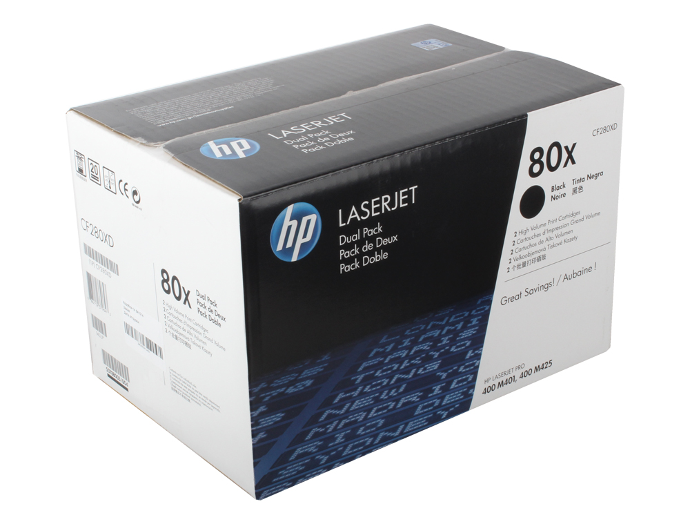 Картридж HP CF280XD (LJ Pro 400 M401/Pro 400 MFP M425) двойная упаковка картриджа CF280X CF280XD