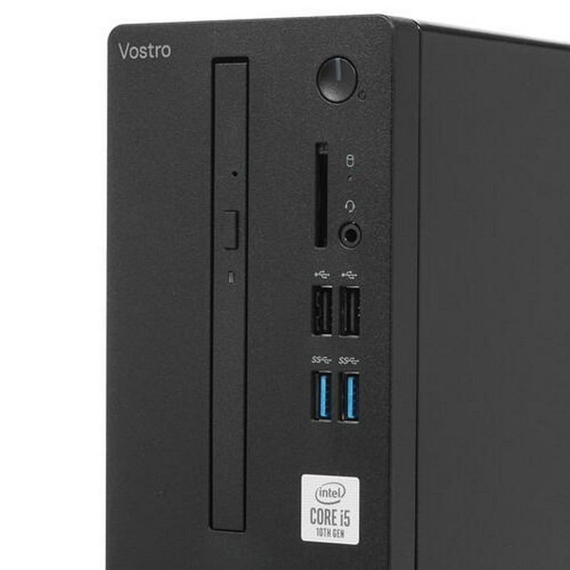 Компьютер Dell Vostro 3681 SFF i5 10400 (2.9)/8Gb/SSD256Gb/UHDG 630/DVDRW/CR/Linux/GbitEth/WiFi/BT/200W/клавиатура/мышь/черный 3681-9955 3681-9955