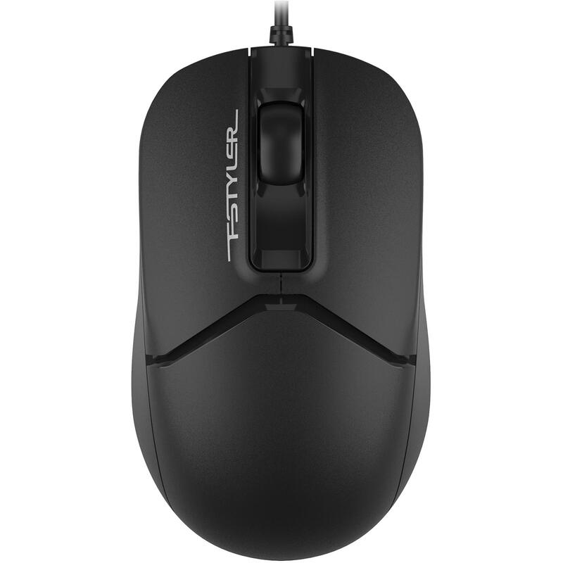 Мышь A4Tech Fstyler черная, проводная, оптическая (1200dpi) silent USB (3but) FM12S black FM12S black