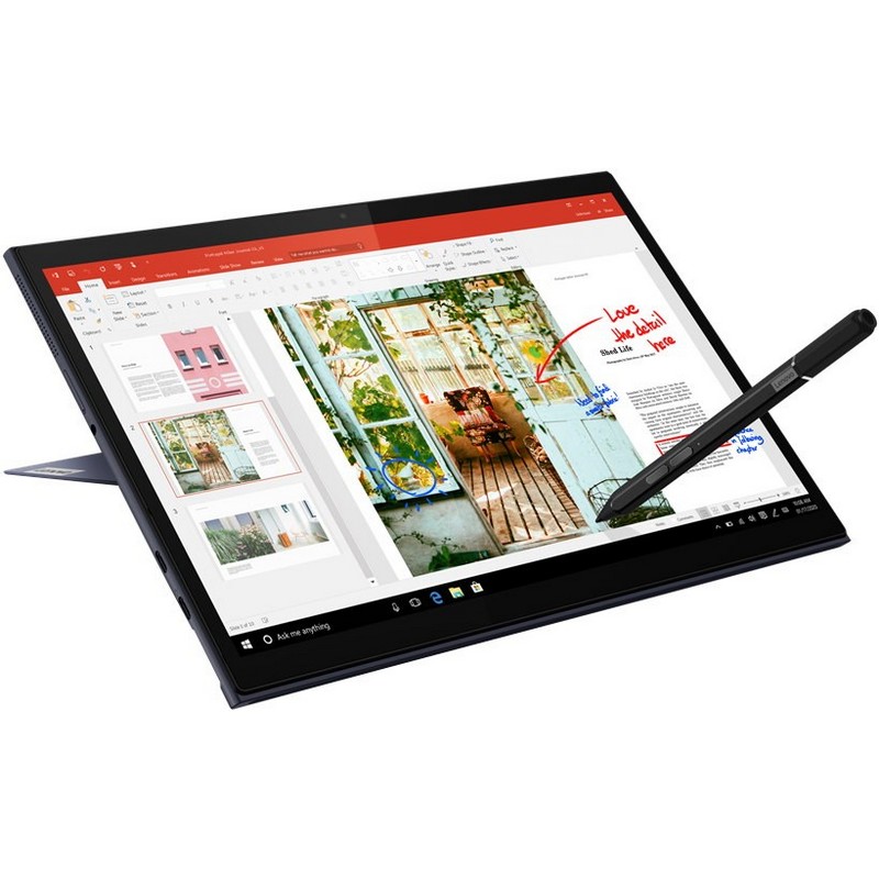 Планшетный компьютер Lenovo Tablet Yoga Duet 7 Core i5 10210u (1.6) 4C/RAM8Gb/ROM512Gb 12.9" IPS 2160x1350/Windows 10/серый/5Mpix/2Mpix/BT/WiFi/Touch/microSD 1Tb 82AS003FRK 82AS003FRK