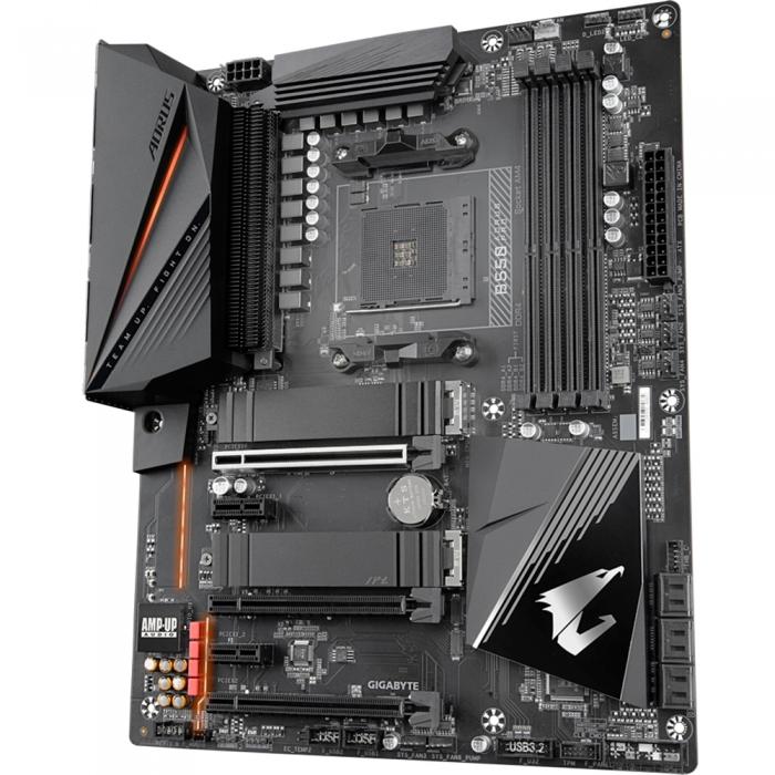 Материнская плата Gigabyte , Socket AM4, AMD B550, 4xDDR4-3200, HDMI, 3xPCI-Ex16, 2xPCI-Ex1, 6xSATA3(RAID 0/1/10), 2xM.2, 8 Ch Audio, 2.5GLan, (6+4)xUSB2.0, (5+2)xUSB3.2, (1+0)USB3.2 Type-C™, ATX, RTL B550 AORUS PRO B550 AORUS PRO