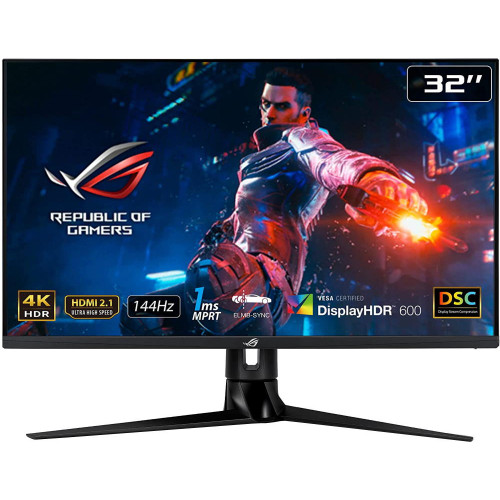 Монитор ASUS 32" ROG SWIFT IPS LED 3840x2160, 1ms, 450cd/m2, 178°/178°, 100M:1, HDMI*2, DP, USB-Hub, MM, 144Hz, HDR10, G-Sync, Tilt, Swivel, HAS, VESA, Black, 90LM0770-B01170 3 years PG32UQ PG32UQ #2