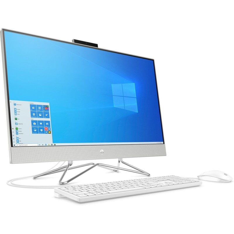Моноблок HP 27-dp0001ur NT 27" FHD(1920x1080) AMD Ryzen 3-4300U, 4GB DDR4 3200 (1x4GB), SSD 128Gb, AMD integrated graphics, noDVD, kbd&mouse wired, HD Webcam, Natural Silver, Win10, 1Y Wty 14Q49EA 14Q49EA