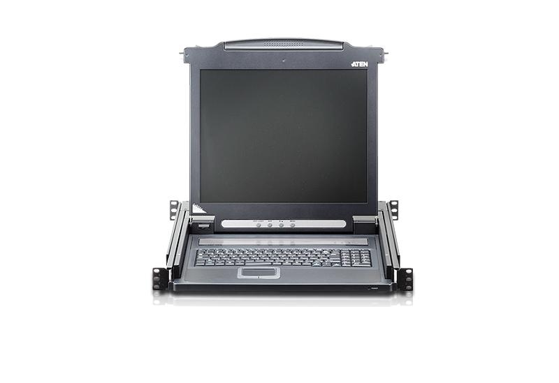 Консоль управления ATEN 19", SVGA+KBD+MOUSE PS/2, с KVM-шнуром PS/2 1.8м., LCD экран 17", лат./рус. клав CL1000M-ATA-RG CL1000M-ATA-RG