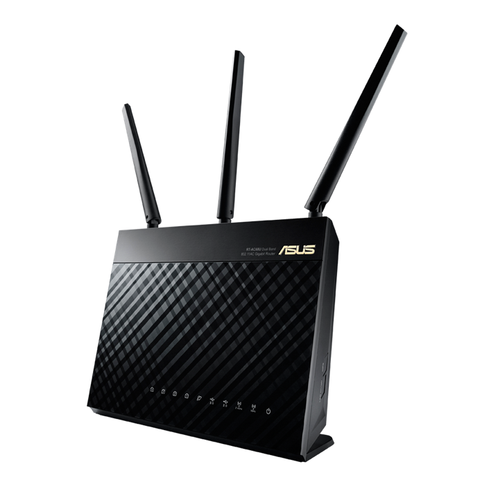 Маршрутизатор ASUS беспроводной AX2700 10/100/1000BASE-TX черный RT-AX68U RT-AX68U