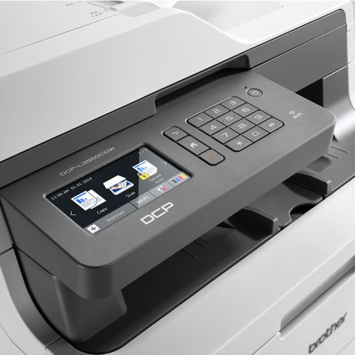 МФУ Brother DCP-L3550CDW (A4, 18стр/мин, 512Мб, дуплекс, ADF50, LAN, WiFi старт.картриджи на 1000стр) DCPL3550CDWR1 DCPL3550CDWR1