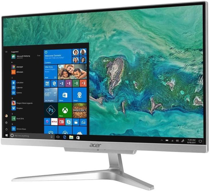 Моноблок Acer Aspire C22-865 i5-8250U Частота процессора 1600 МГц/21.5" 1920x1080/8Гб/1Тб/Intel UHD Graphics 620 встроенная/нет DVD/Windows 10 Pro DQ.BBSER.012 DQ.BBSER.012 DQ.BBSER.012
