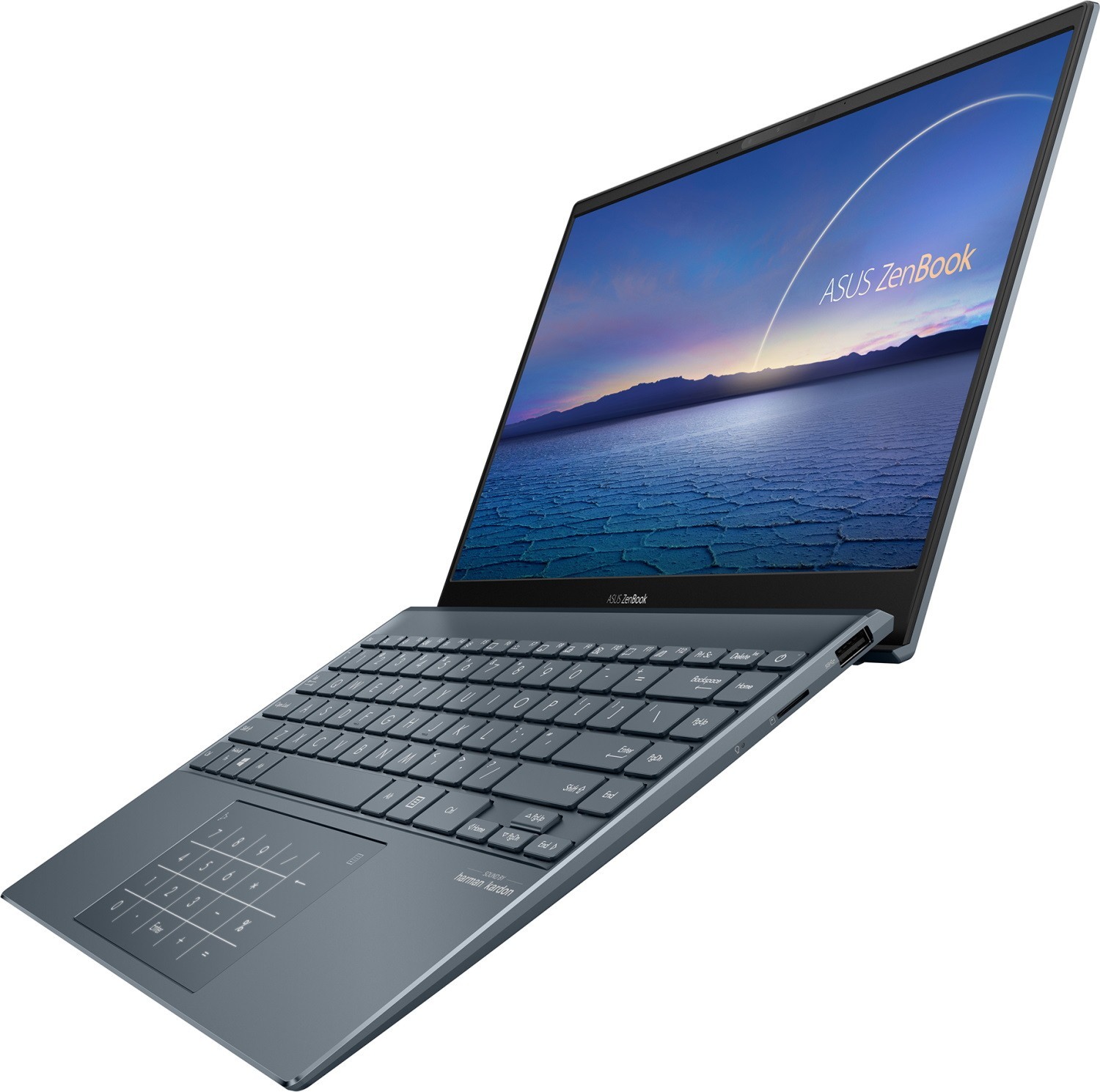 Ноутбук ASUS UX325EA-AH037T +bag+cable 13.3"(1920x1080 (матовый) IPS)/Intel Core i7 1165G7(2.8Ghz)/16384Mb/1024SSDGb/noDVD/Int:Shared/Cam/BT/WiFi/war 1y/1.07kg/Pine Grey/W10 + Support NumberPad / 90NB0SL1-M02690 90NB0SL1-M02690