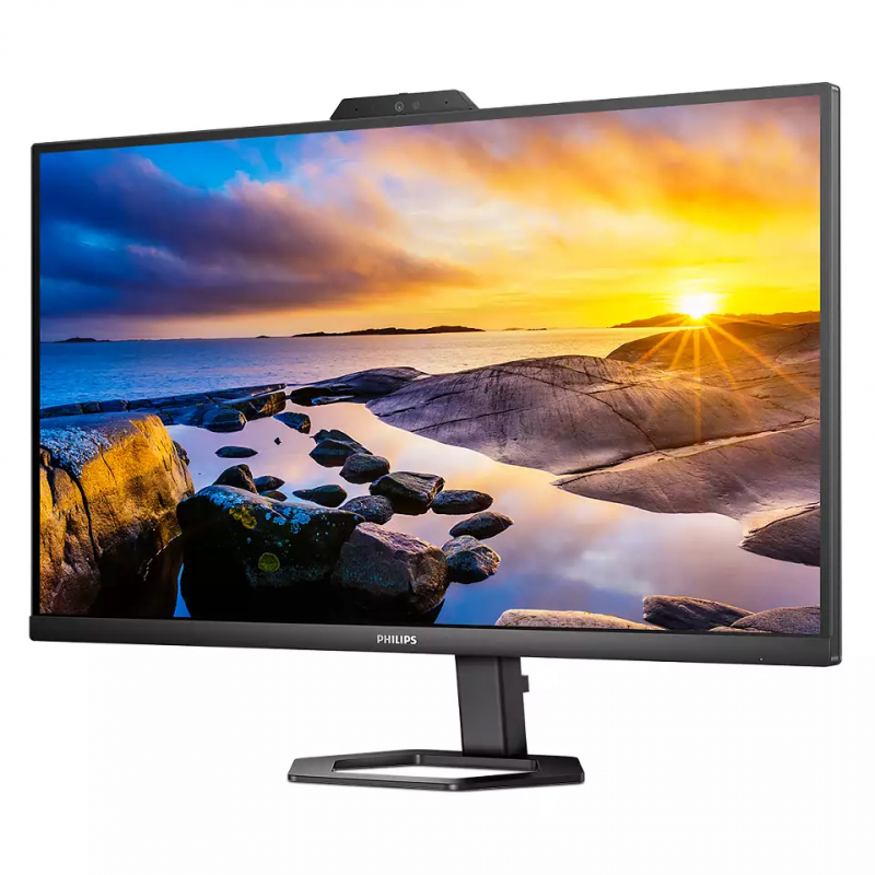 Монитор Philips 27" 27E1N5600HE 2560x1440 75Гц IPS LED 16:9 4(1)ms HDMI DP USB-C 3.2 (65W) 4*USB3.3(BC) Mega Infinity DCR 1000:1 178/178 300cd Webcam 5 MP Hello HAS Pivot Tilt Swivel Speakers Black  27E1N5600HE/01 27E1N5600HE/01