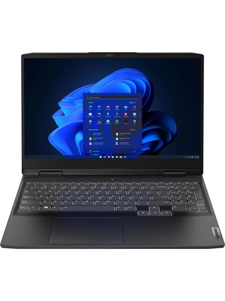 Ноутбук Lenovo IdeaPad Gaming 3 15ARH7 15.6"(1920x1080 IPS)/AMD Ryzen 7 6800H(3.2Ghz)/16384Mb/512SSDGb/noDVD/Ext:nVidia GeForce RTX3050Ti(4096Mb)/Cam/BT/WiFi/45WHr/war 1y/2.31kg/onyx grey/Win11Home + 170W, RU kbd 82SB0012RU 82SB0012RU