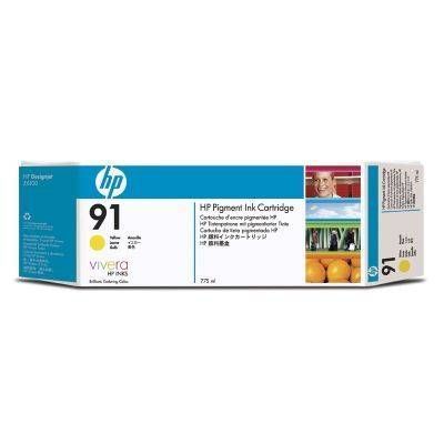 Картридж струйный HP №91 желтый x3уп. для HP DJ Z6100 C9485A C9485A