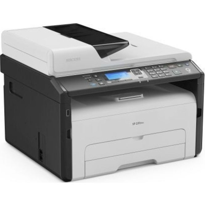 МФУ Ricoh SP 220SFNw лазерный, A4, 23 стр/мин, 1200x600 dpi, 128 Мб, ADF35 220SFNw