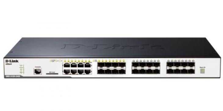 Коммутатор D-Link L3 Managed Switch with 16 100/1000Base-X SFP ports and 8 100/1000Base-T/SFP combo-ports and 2 10GBase-CX4 ports DGS-3120-24SC/B1ASI DGS-3120-24SC/B1ASI
