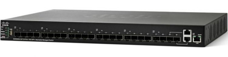 Коммутатор Cisco SG550XG-24F 24-Port 10G SFP+ Stackable Managed Switch SG550XG-24F-K9-EU SG550XG-24F-K9-EU