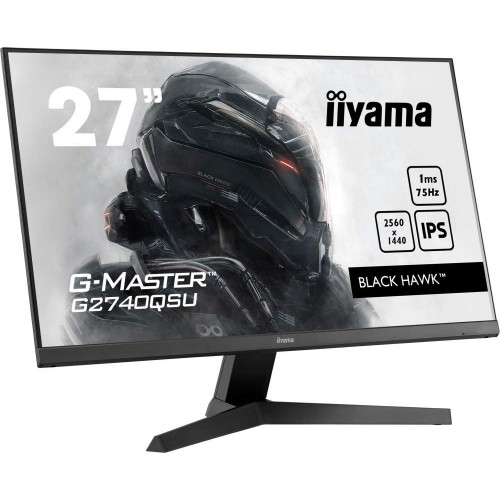 Монитор IIYAMA 27" G-MASTER 2560x1440@75Гц IPS LED 16:9 1ms 2*HDMI DP 2*USB2.0 80M:1 1000:1 178/178 250cd Tilt Speakers Black G2740QSU-B1 G2740QSU-B1