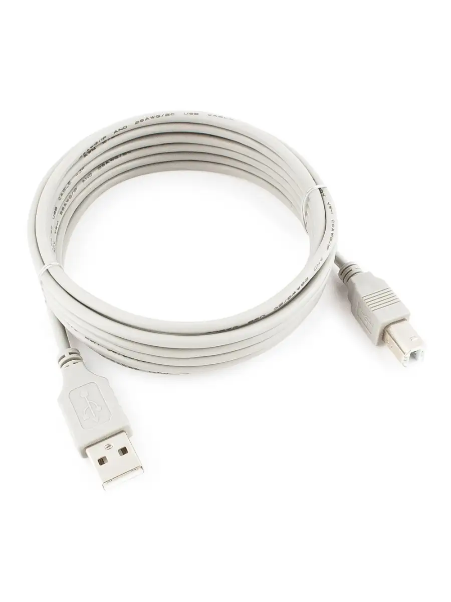 Кабель Gembird USB 2.0, AM/BM, 3.0м, пакет CC-USB2-AMBM-10 CC-USB2-AMBM-10 #2