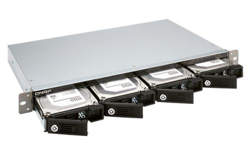 Сетевой RAID-накопитель QNAP 4-Bay 2.5/3.5 SATA  Type-C USB 3.1 Gen 1 (5 Gb/s )  Direct Attached Storage with Hardware RAID. W/o rail kit RAIL-B02 TR-004U TR-004U