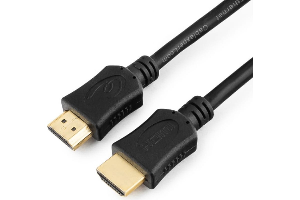 Кабель HDMI Gembird/Cablexpert , 1м, v1.4, 19M/19M, Light, черн, позол.разъемы, экран CC-HDMI4L-1M CC-HDMI4L-1M