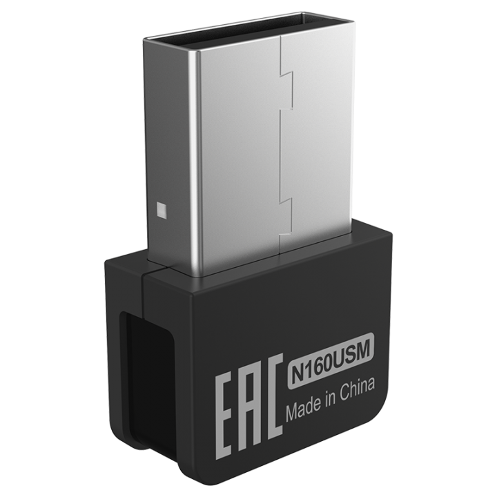 Адаптер TOTOLINK Беспроводной USB мини-размера поддерживает стандарты IEEE 802.11/b/g/n. С одной встроенной антенной и максимальной скоростью передачи данных до 150Мбит/сек. USB 2.0, бездрайверная установка N160USM N160USM