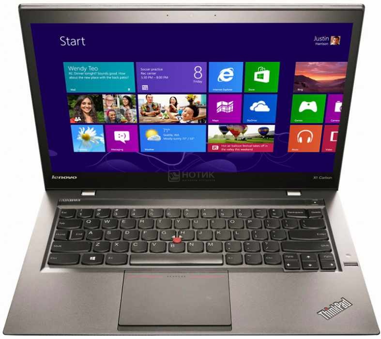Ультрабук Lenovo ThinkPad X1 Carbon Core i7-4550U/8Gb/512Gb SSD/HD5000/14"/WQHD+/3G/IPS/Win 7 Profes 20A7004GRT