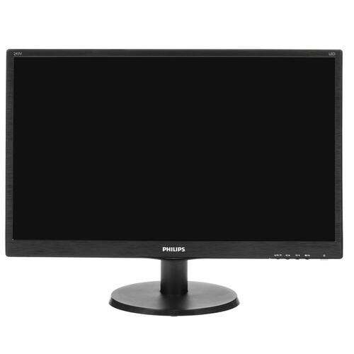 Монитор Philips 23,6" 1920x1080 MVA W-LED 16:9 8ms VGA DVI-D HDMI 10M:1 178/178 250cd Sapeakers Black 243V5QHABA/00 243V5QHABA/00