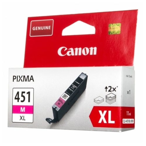 Картридж струйный Canon CLI-451XL пурпурный M для PIXMA iP7240/MG5440/6340/6440 (715 стр.) 6474B001 6474B001