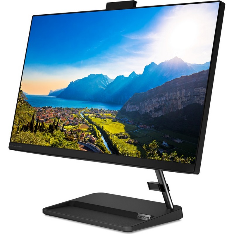 Моноблок Lenovo IdeaCentre AIO 3 24ALC6 23.8'' FHD(1920x1080) IPS/AMD Ryzen 3 5300U 2.60GHz Quad/8GB/512GB SSD/AMD Radeon Graphics/DVD±RW/WiFi/BT5.0/Y/KB+MOUSE(USB)/DOS/1Y/BLACK F0G1000NRK F0G1000NRK