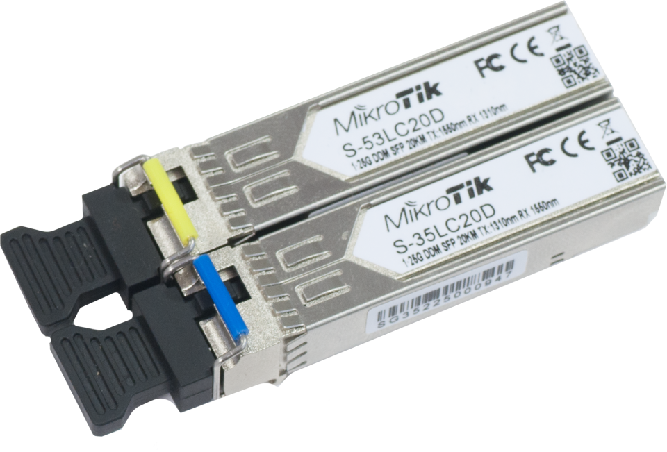 Модуль Mikrotik Комплект (2 шт.) SFP модулей Mikrotik S-3553LC20D S-3553LC20D S-3553LC20D