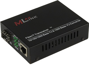 Медиаконвертер MlaxLink    UTP/SFP, 1Гб/с, RJ45/SFP, LFP ML-MCV-SG-RJ-LF ML-MCV-SG-RJ-LF ML-MCV-SG-RJ-LF