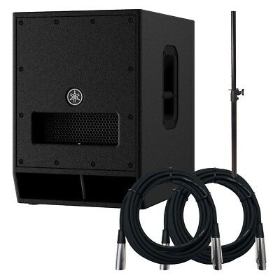 Сабвуфер Yamaha DXS12MKII активный, 12", 800W, 134dB, 42Hz~150Hz, вход XLR-3-31 x 2, сквозной выход 2 х XLR3-32 (параллельно с INPUT), гнездо 35мм, болты М20 ZU33680 ZU33680