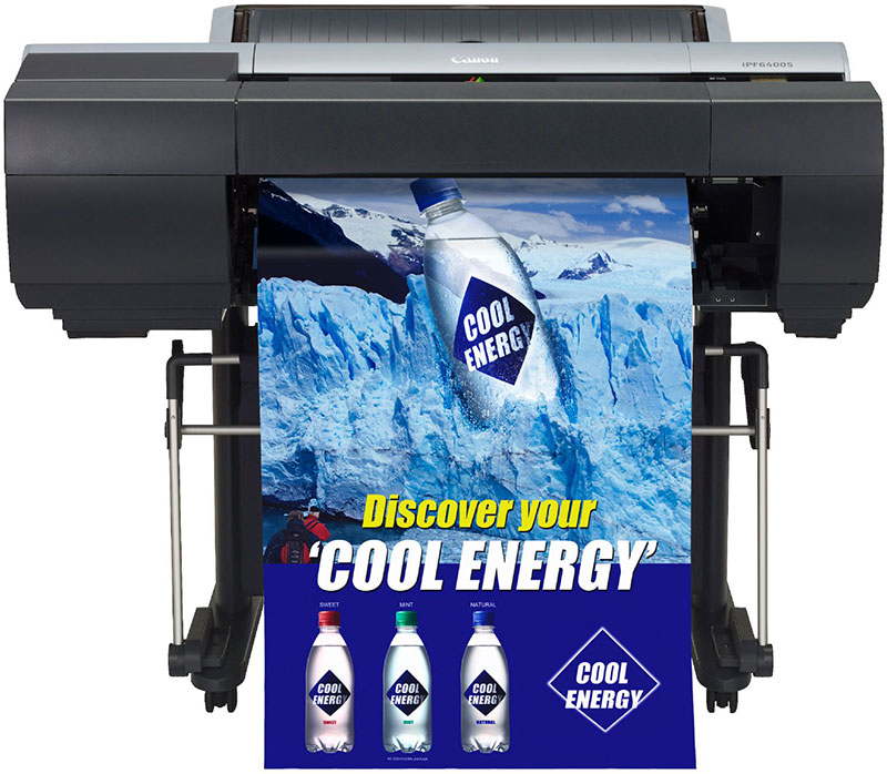 Плоттер Canon iPF6400s 24"/610mm, 8 colors(макс.объём-300мл), 2400x1200dpi, 256Mb, HDD 250GB, полистовая подача, загрузка рулона сверху, USB/LAN 8571B003 8571B003