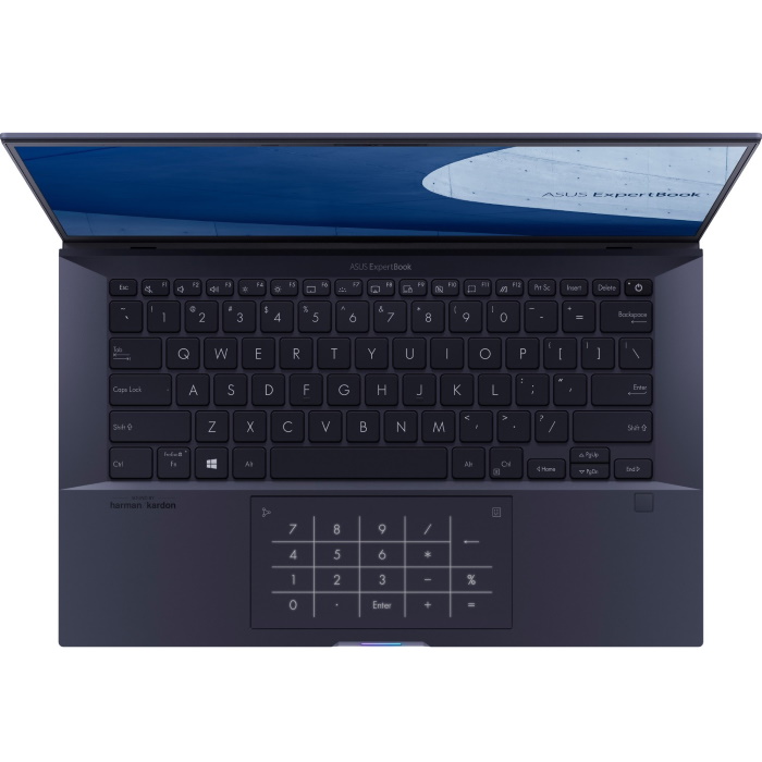 Ноутбук ASUS B9400CEA-KC0309R 66Вт/ч батарея +cable +bag 14"(1920x1080 (матовый) IPS)/Intel Core i7 1165G7(2.8Ghz)/16384Mb/2x1024PCISSDGb/noDVD/Int:Intel Iris Xe Graphics/Cam/BT/WiFi/war 1y/1.01kg/Star Black/W10Pro + Support NumberPad 90NX0SX1-M03650 90NX0SX1-M03650