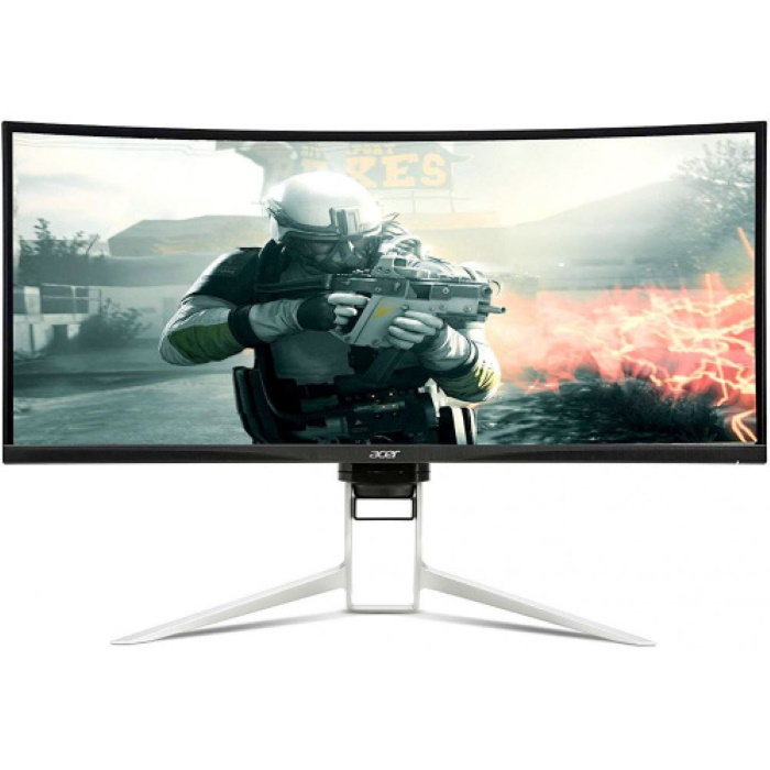 Монитор Acer 34" Nitro XZ342CUPbmiiphx, VA, 21:9, 3440x1440, 144Hz, 1ms, 400nits, 178°/178°, 2HDMI+ DP + Колонки 2Wx2 , Audio Out, FreeSync Premium, HDR 400, Curved (изогнутый) (NEW) UM.CX2EE.P13 UM.CX2EE.P13