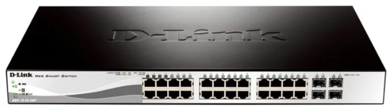 Коммутатор D-Link L2 Managed Switch with 24 10/100/1000Base-T ports PoE and 4 1000Base-X SFP ports Budget 193 W DGS-1210-28P/ME/B2A DGS-1210-28P/ME/B2A #1