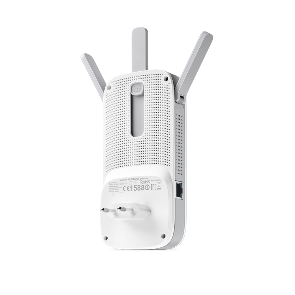 Усилитель TP-Link AC1750 1300ac+450n, 802.11ac/a/b/g/n, 1Gb LAN, IGMP Snooping для IPTV RE450 RE450