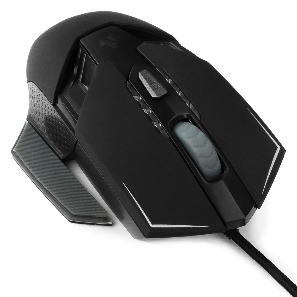 Мышь Гарнизон игровая , "Альтаир 2", код "Survarium", USB, чип Х3, черн., софт тач, 2400 DPI, 5кн.+колесо-кнопка GM-750G GM-750G