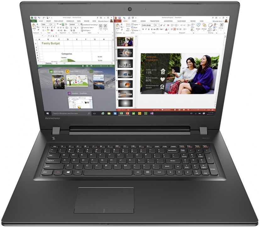 Ноутбук Lenovo B7180 (grey 17.3" HD+ Pen 4405U/4Gb/500Gb/DVDRW/DOS) (80RJ00EYRK) 80RJ00EYRK