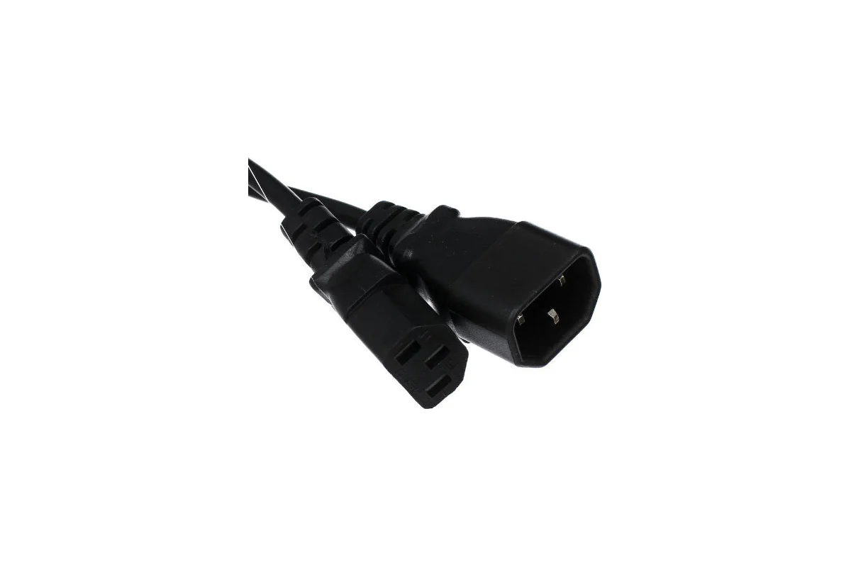 Кабель питания VCOM монитор - компьютер (UPS -> устройство) 220V {IEC-320-C13/C14}  5,0м TP020-5.0-BK TP020-5.0-BK