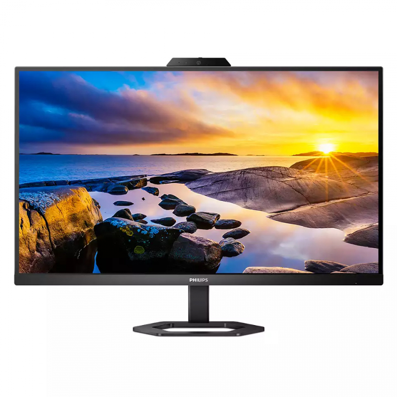 Монитор Philips 27" 27E1N5600HE 2560x1440 75Гц IPS LED 16:9 4(1)ms HDMI DP USB-C 3.2 (65W) 4*USB3.3(BC) Mega Infinity DCR 1000:1 178/178 300cd Webcam 5 MP Hello HAS Pivot Tilt Swivel Speakers Black  27E1N5600HE/01 27E1N5600HE/01