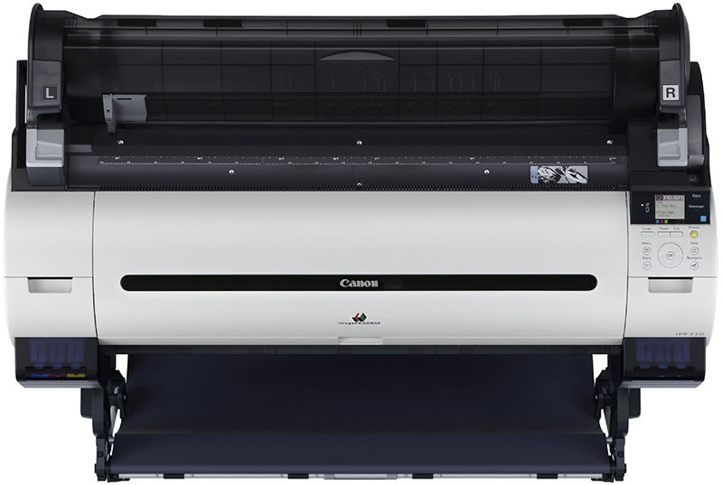 Плоттер Canon iPF770 36"/914mm, 5 colors(макс.объём-130мл), 2400x1200dpi, 256Mb, GARO, HP-GL/2, HP RTL, полистовая подача, фронтальная загрузка рулона, СТЕНД, USB/LAN 9856B003 9856B003
