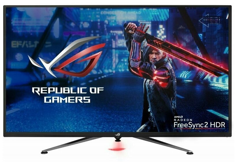 Монитор ASUS 43" XG438Q VA LED 4K, 3840x2160, 4ms, 450cd/m2, 4000:1, 178°/178°, 3*HDMI, DP, USB-Hub, HDR10, FreeSync 2 HDR, 120Hz, колонки, 90LM04U0-B01170 90LM04U0-B01170