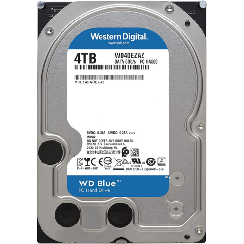 Жесткий диск WD Blue 4Tb, SATA-III, 5400rpm, 256MB buffer WD40EZAZ WD40EZAZ