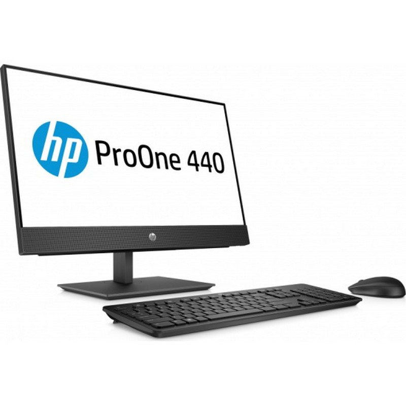 Моноблок HP ProOne 440 G5 23.8" Full HD i5 9500T (2.2)/8Gb/1Tb 7.2k/SSD256Gb/530 2Gb/Windows 10 Professional 64/GbitEth/WiFi/BT/150W/клавиатура/мышь/Cam/черный 1920x1080 8PG69ES 8PG69ES