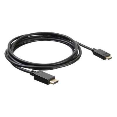 Кабель Buro аудио-видео v. 1.2 DisplayPort (m)/HDMI (m) 3м. Позолоченные контакты черный BHP DPP_HDMI-3 BHP DPP_HDMI-3